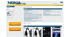 Desktop Screenshot of nokiathemesfreak.com